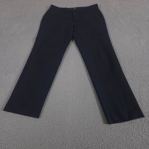 IZOD Pants Men 34x30 Navy Blue Straight Stretch Classic Flat Front Trousers